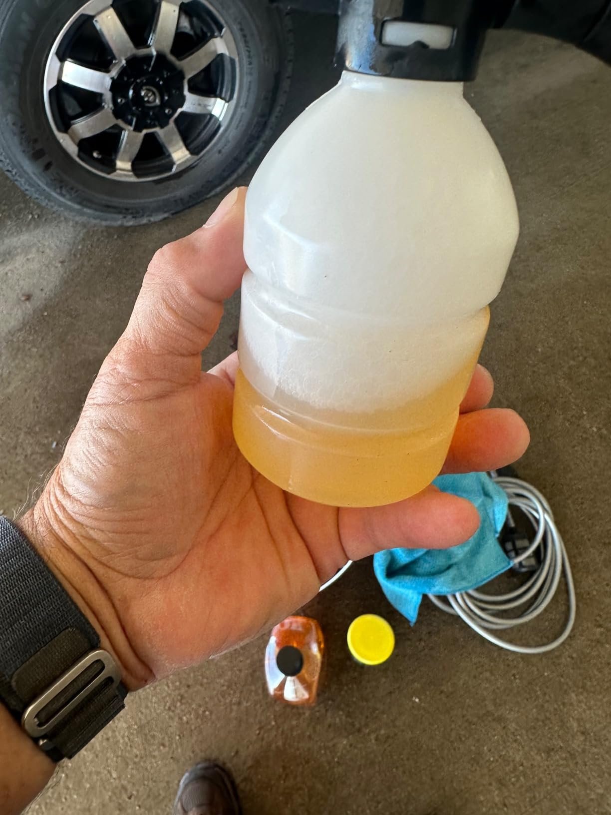 Foam attachment in action