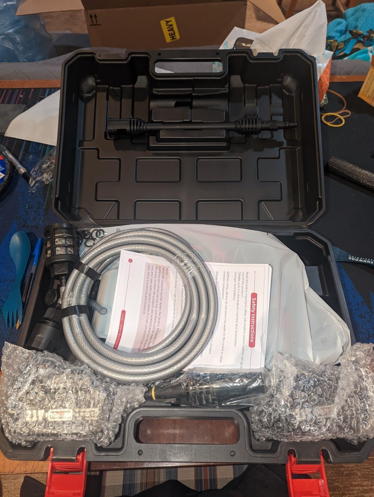 Portable pressure washer setup