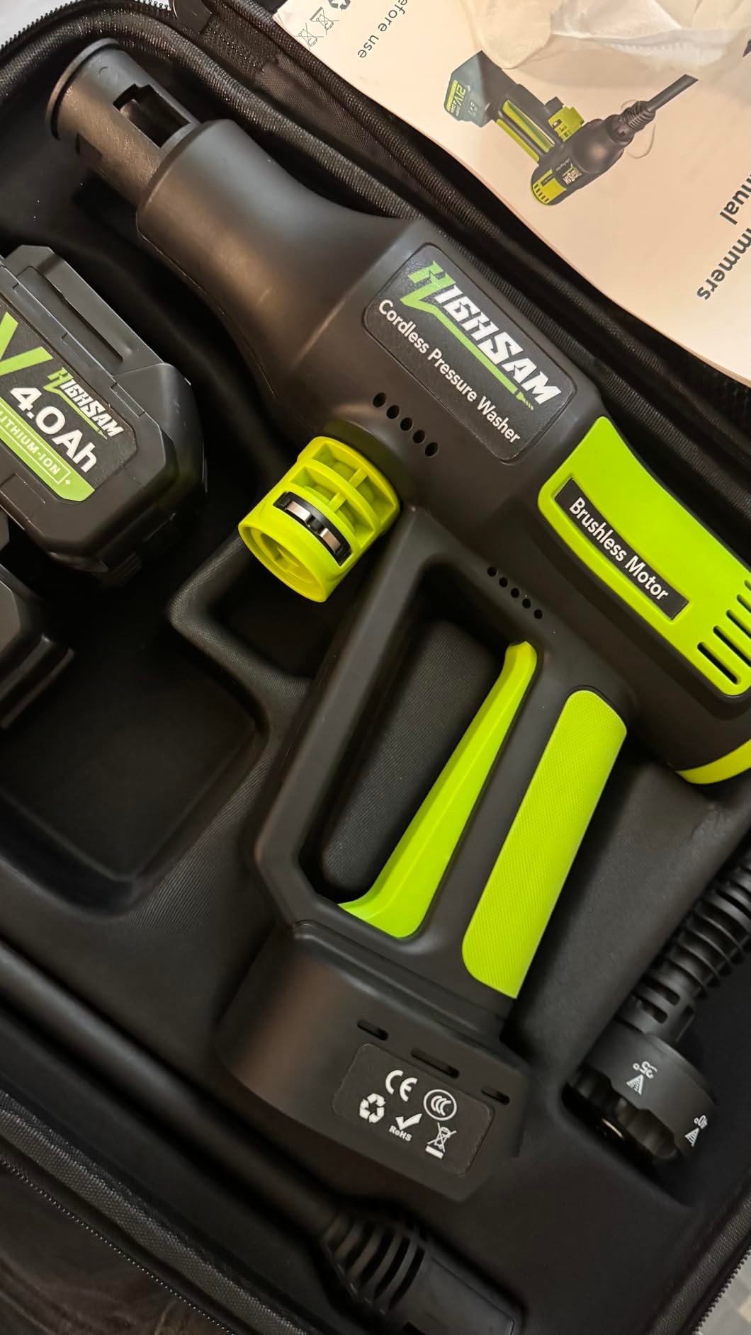 Portable pressure washer setup