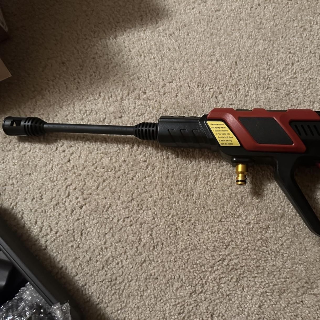 Foam attachment in action