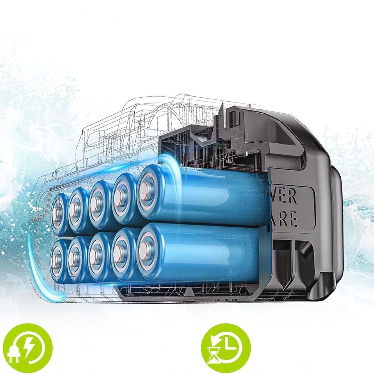 AquaForce Pro AF-1500 - Pachet Baterie