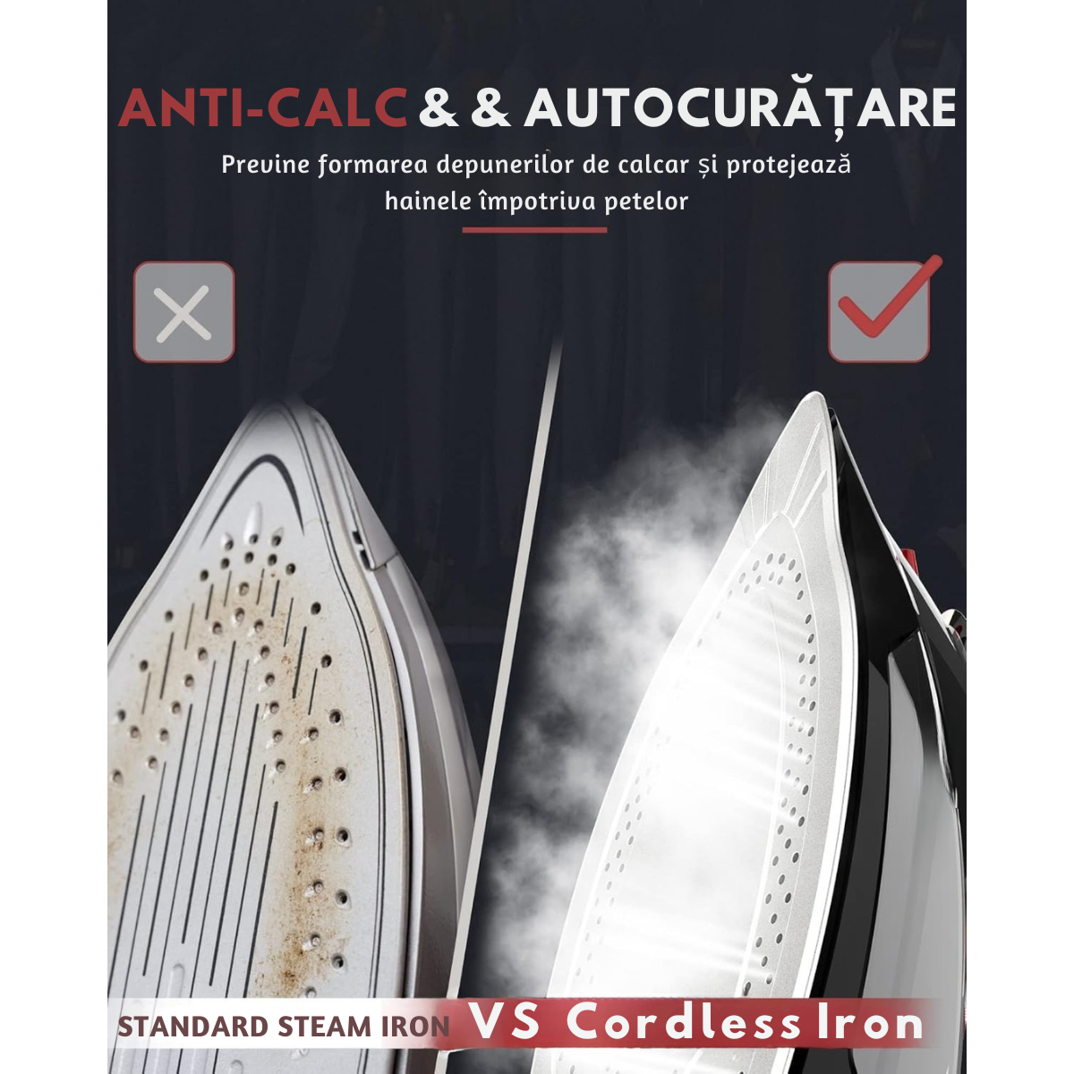 Tehnologie Anti-Calc și Self Clean