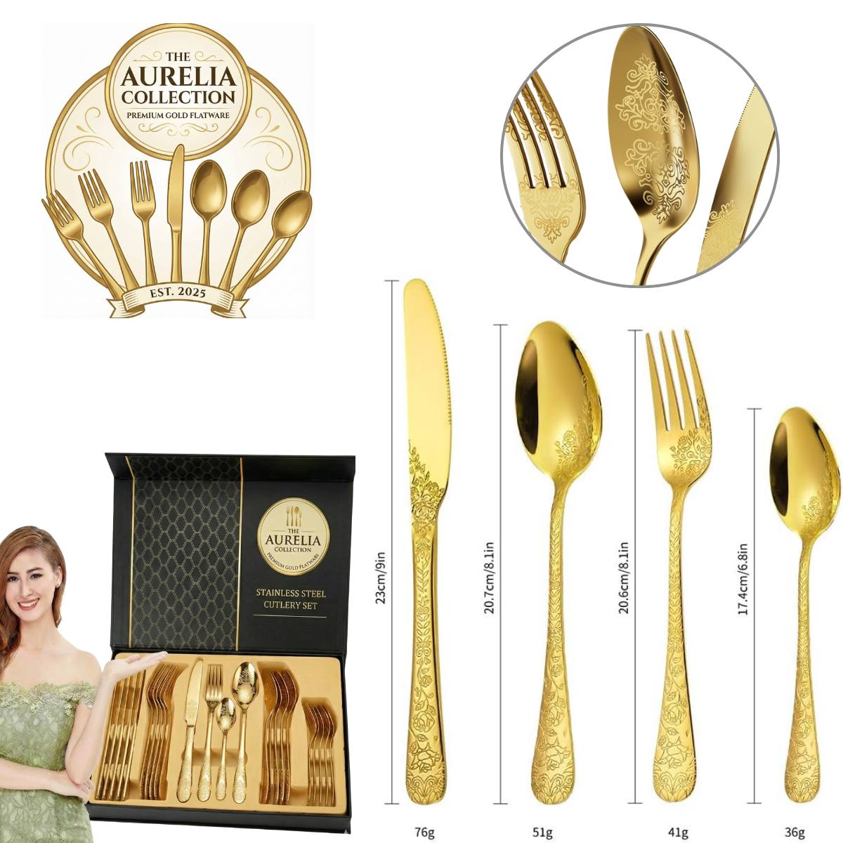 Set Complet The Aurelia Collection Gravat