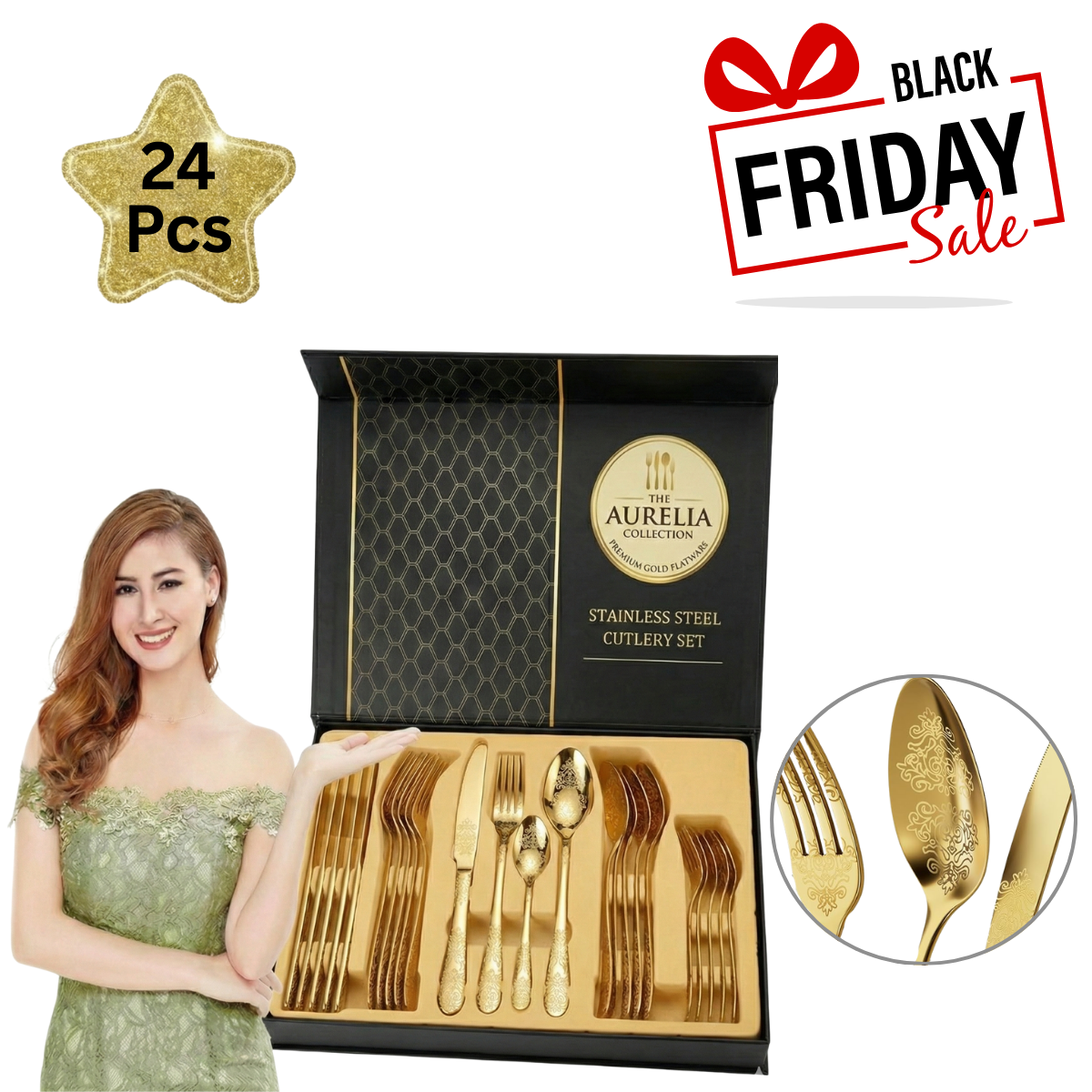 The Aurelia Collection Gravat 24 Piese